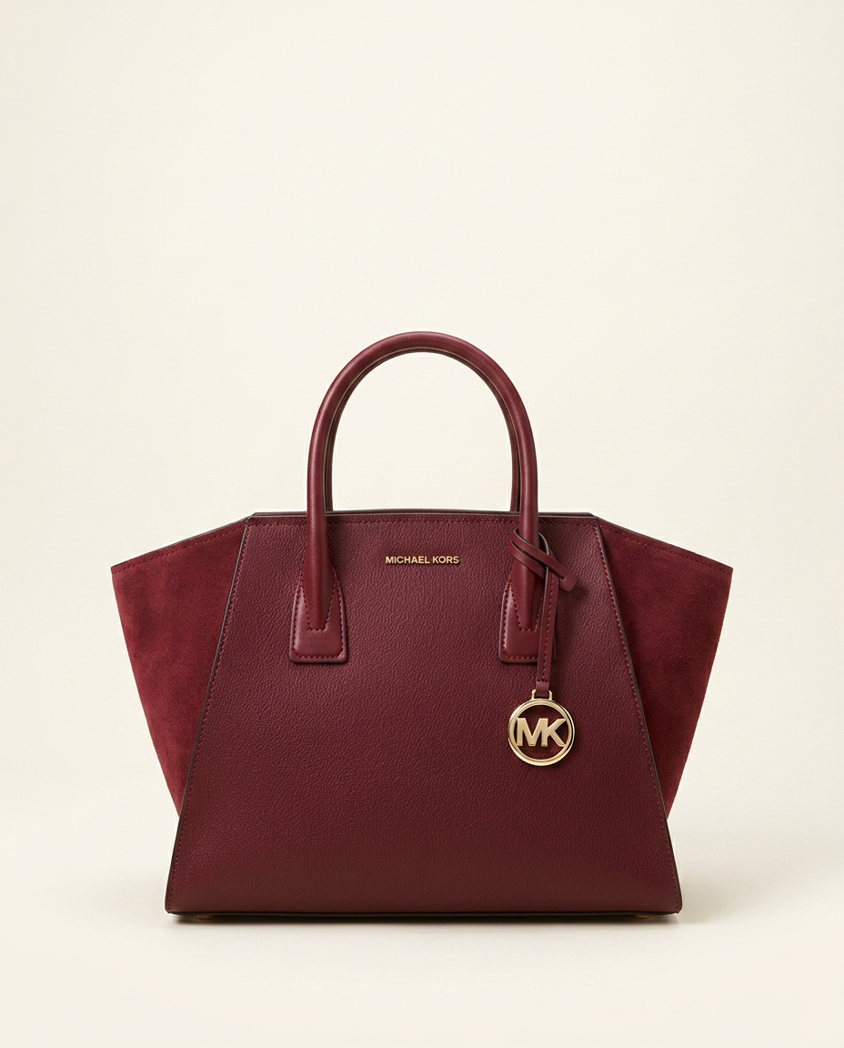 Avril Suede-Wing Satchel — Bordeaux