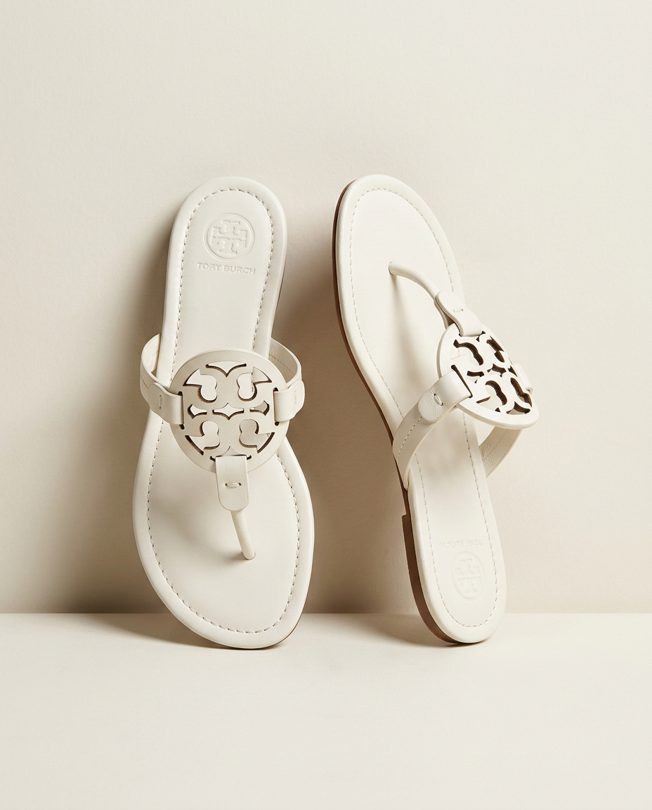 Miller Logo Sandal — White